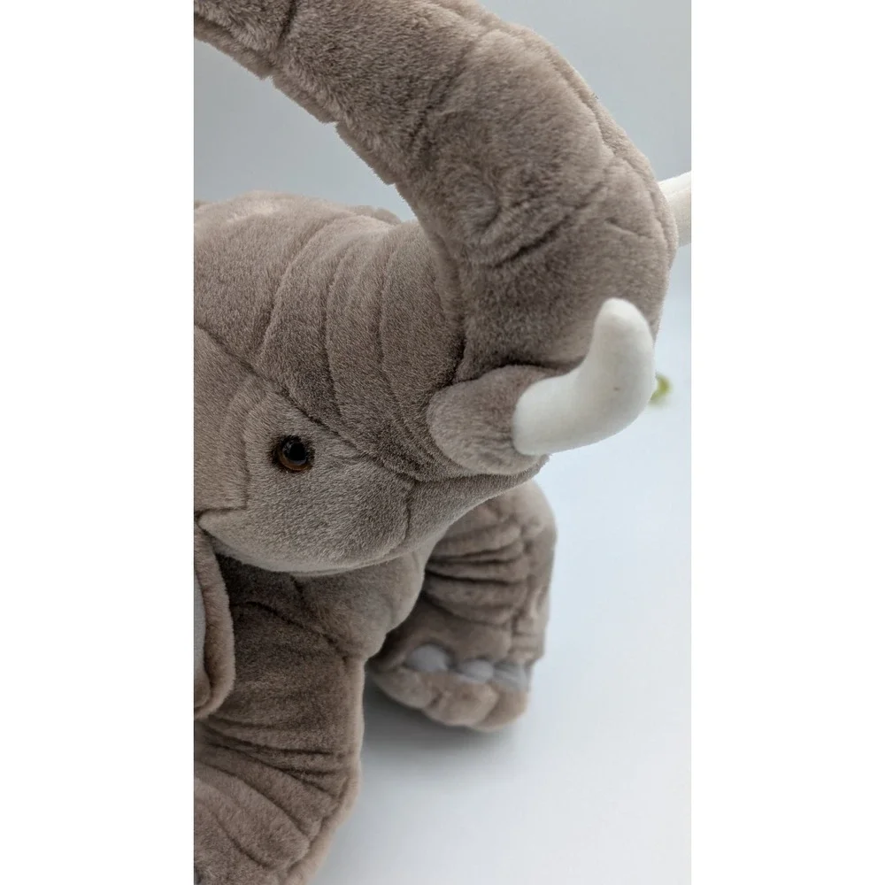 Conservation Collection Plush Elephant – Gray Stuffed Elephant Toy with Tag